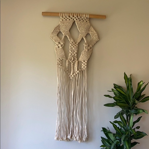 Large Macrame Tapestry Wall Hanging - Picture 3 of 8